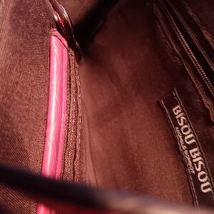 Bisou Bisou Red Faux Croc Handbag